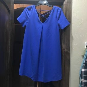 Blue shift dress
